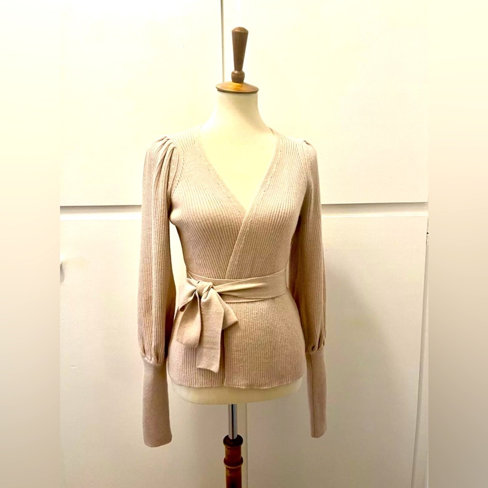 ULLA JOHNSON EUC wrap top